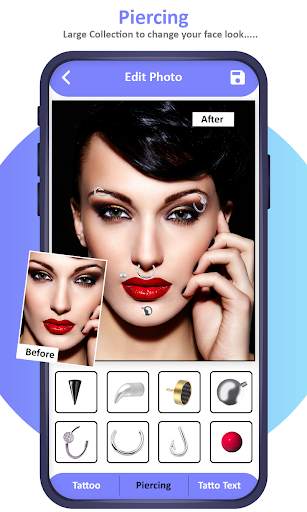 Tattoo on My Photo - Piercing Photo Editor screenshot 3