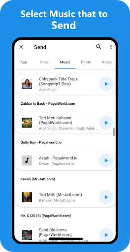 TEZ Share: file sharing app. screenshot 2