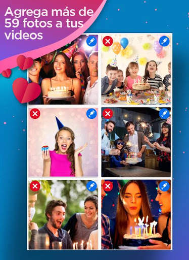 Video de cumpleaños 🎂 con musica y fotos screenshot 3