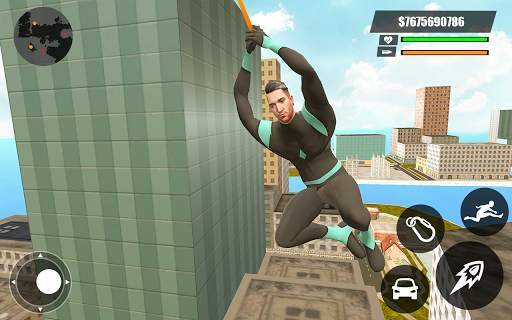 Green Rope Hero Crime City Games – Gangstar Crime screenshot 3