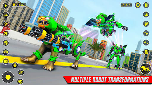 Lion Robot Car Game:Robot Game screenshot 6