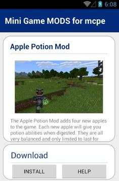 Mini Game MODS for mcpe स्क्रीनशॉट 6