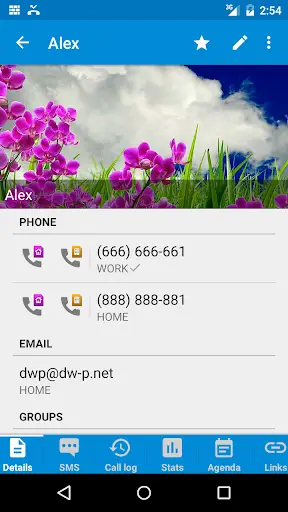 DW Contacts & Phone & SMS 4 تصوير الشاشة