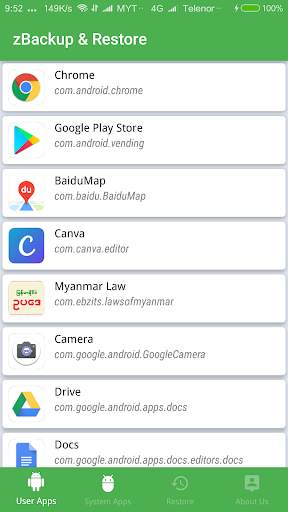 zBackup & Restore - App Details, Backup, Restore screenshot 2