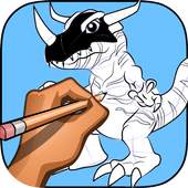 how to draw Digimon 1.0