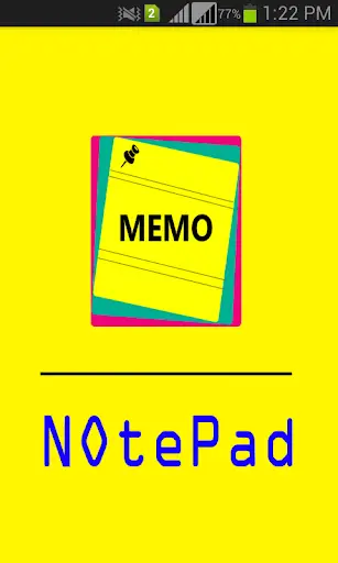 Notepad screenshot 1