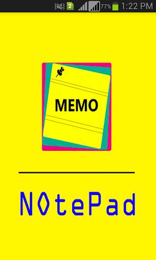 Notepad screenshot 1