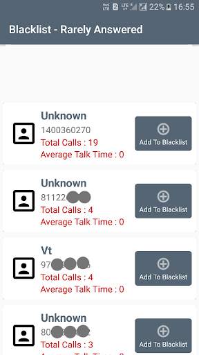 Call Blacklist - Call Blocker screenshot 2