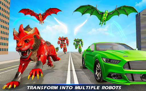 Lion Robot Transform Games 3d screenshot 5