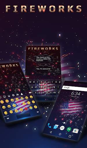 Fireworks Animated Keyboard    स्क्रीनशॉट 1