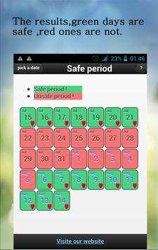 Safe Period Calculator screenshot 2