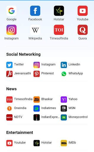 Android Browser - 4G Mini Private Web UC Browser screenshot 2
