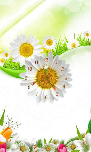 Sunflower Clock Live Wallpaper screenshot 5