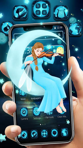 Beauty Moon Night Girl Theme🌙 screenshot 3