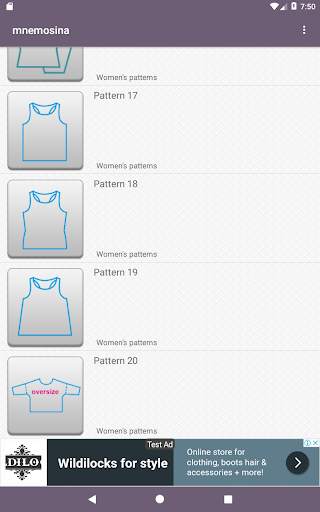Mnemosina knitting patterns screenshot 14