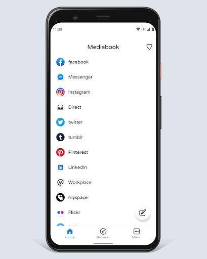 All in one browser Mediabook screenshot 1
