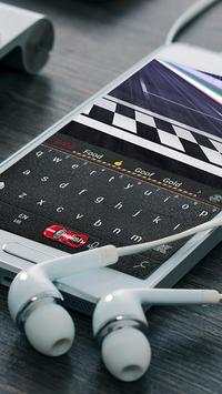 Sports car theme keyboard screenshot 2
