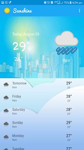 Sunshine Weather скриншот 1