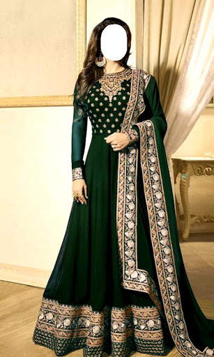 Women Anarkali Photo Suit screenshot 4