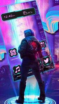 Cyber, Punk, Cool, Girl Themes & Wallpapers 1 تصوير الشاشة