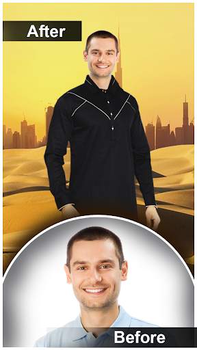 Arab Man Photo Editor : Suit, Hair, Moustache screenshot 4
