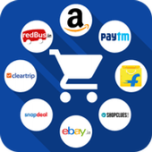 smart shopping with 100 plus sites icon