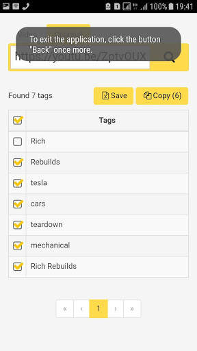 Get Tags of Video or Channel by the Link screenshot 8