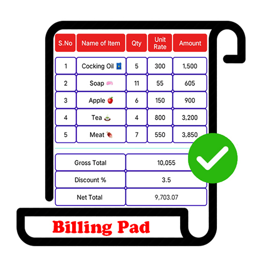 Billing Pad - Invoicing and Receipts Maker 2021 आइकन