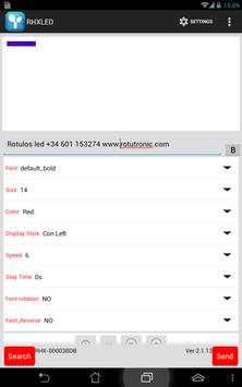 led rhx wifi display control screenshot 1