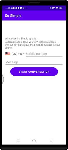 So Simple, WhatsApp Chat Without Saving Number screenshot 2