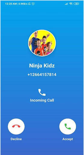 Call Ninja Kidz tv Video & Voice screenshot 4