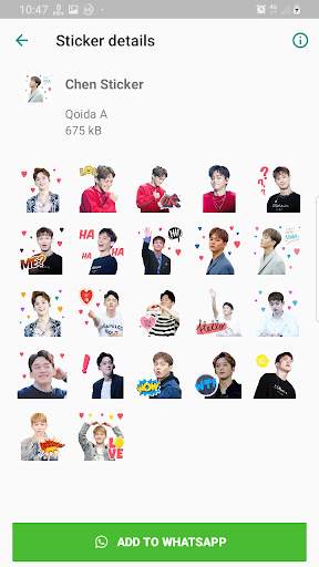 EXO WAStickerApps KPOP Idol for Whatsapp screenshot 3