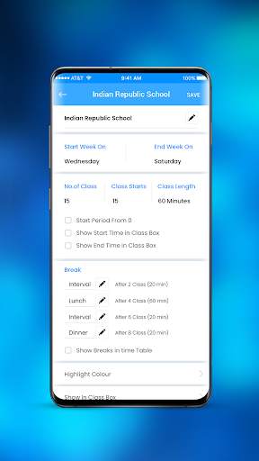 Timetable screenshot 5