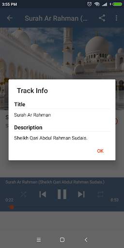 Surah Rahman Sudais MP3 screenshot 8