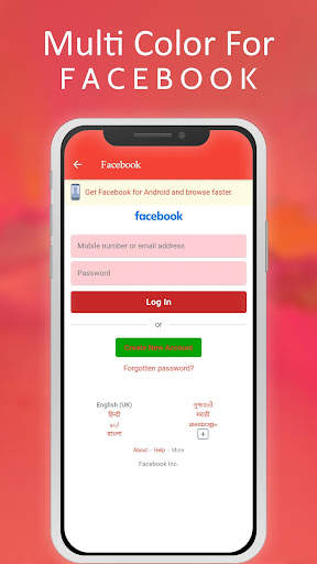 Multi Color For Facebook Lite screenshot 2