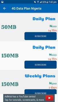 Free 4G Data Plan Nigeria 2019 screenshot 2