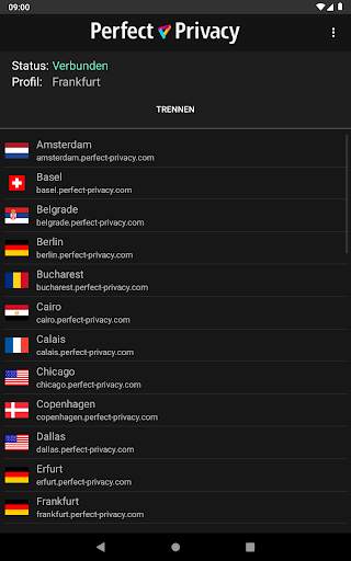 Perfect Privacy VPN screenshot 2