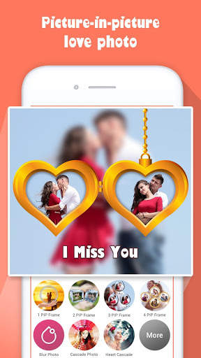 Love PIP maker: photo editor blur effect & selfie screenshot 2