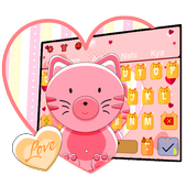 Teclado dulce gatito gatito de dibujos animados icon