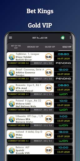 Bet Kings UK - Correct Scores/HTFT (No Ads) screenshot 5
