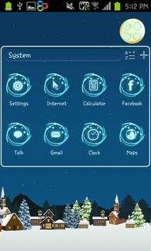 snow village go launcher theme screenshot 2