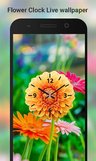Flower Clock live wallpaper 6 تصوير الشاشة