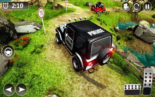 Offroad Police Jeep 4x4 Driving & Racing Simulator screenshot 1
