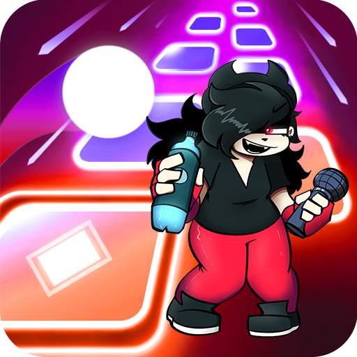 Annie FNF Tiles Hop Music Funny Dance 2