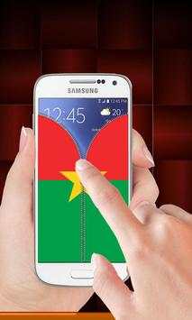 Burkina Faso flag zip Lock screenshot 3