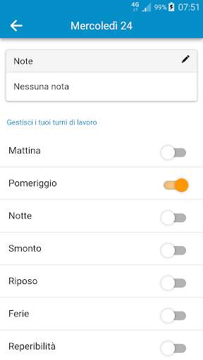 Calendario turni di lavoro screenshot 7