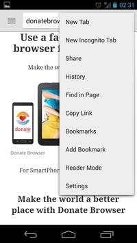 Donate Browser screenshot 3