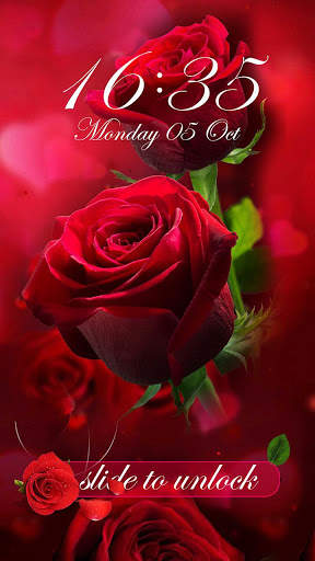AppLock Theme Red Rose screenshot 3