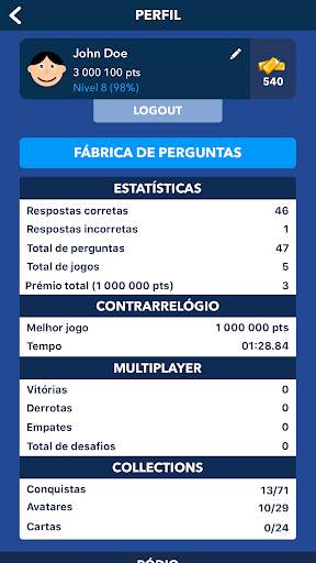 Quiz - Conhecimentos Gerais screenshot 8