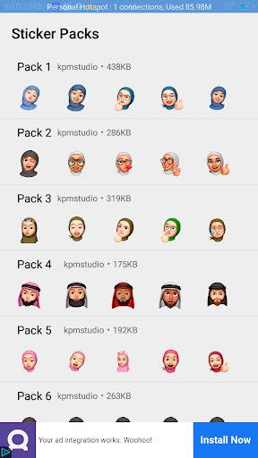 Memoji Hijab Stickers screenshot 8